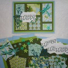Stampin Up  Card Kit Friendship Postage Collage You Make Me Happy  Dragonfly