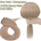 Extra Thick Double Weft Clip In Remy Human Hair Extensions Full Head Highlight
