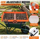 Electric Soil Sifter Machine For Wheelbarrow 40w 1 4 In Mesh