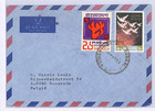 Bangladesh Air Mail Cover Dhakka Belgium Baasrode 1973 samwells-covers we248