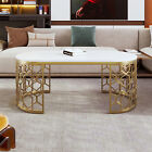 47 2   Oval Coffee Table Center Cocktail Table Side End Table For Living Room