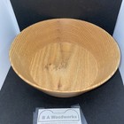 Red Oak Hand Turned Wood Bowl Made By Ba Woodworks  1608 9 5    Handmade