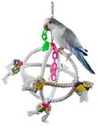 Fun Round Swinging Orbiter Bird Toy Small To Medium Parrot Size 14    X 10    Varies