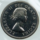 1964 Canada United Kingdom Queen Elizabeth Ii Beaver Vintage 5 Cent Coin I115772