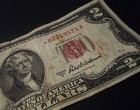 1953 A Series Red Seal Star Note  2 Bill  02219521 A
