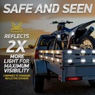 3 Inch White Reflective Tape  Heavy Duty Strong Adhesive Hazard Caution Safety W
