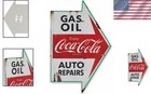 Coca-cola Vintage Metal Sign - Gas And Oil Decor For Garage Or Man Cave