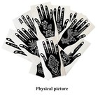 14 Sheets Henna Tattoo Stencils Kit For Hand Body Art Indian Arabian Temporary