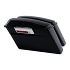 Hard Saddlebags W black Brackets For Heritage Softail Deluxe 1984-2017