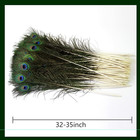 24pcs Peacock Feathers Long Natural In Bulk 32-35 Inch 80-90 Cm For Vase Craft V