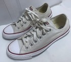 Converse Chuck Taylor All Star Low Top White Sneakers M7652 Unisex 7 5w 5 5m