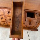 Vintage 18 Drawer Apothecary Cabinet Hardwood Table Top