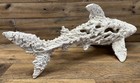 Shark Coral Design Resin Statue 19  X 7 
