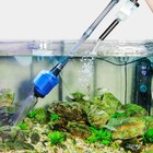 Electric Gravel Vacuum Cleaner Pump Aquarium Fish Tank Water Change Siphon Us
