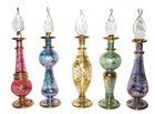 Nib  2001 Royal Limited Blown Glass Perfume Bottles Egyptian Crystal