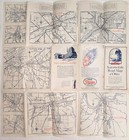 Vintage Antique 1925 Standard Oil Ohio Road Map Gas Stations Polarine Motor Oil