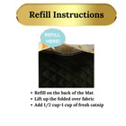 Handmade 17  Refillable Crinkle Catnip Mat Washable Cat Bed Catnip Toys For Cats