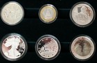 Uk 2005 The Allied Forces End Of Wwii Silver Proof 6-coins Collection 60th Anniv