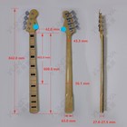 4 String 20 Fret Bass Guitar Neck With Tuners For Fender 4 String Bass