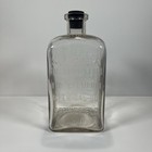 Rare 32oz Champion Chemical Embalming Fluid Glass Bottle Poison Funeral Mortuary