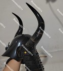 Wearable Japanese Samurai Armor Yoroi Horned Helmet Kabuto Handmade Iron Antique