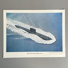 Vintage 1966 Uss Nautilus Ssn 571 Nuclear Submarine Print Electric Boat 8x10 Art