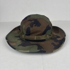 Mil Spec Boonie Hat Jungle Type Ii H-43577 Woodland Camouflage Size 7- 1 4 Usa