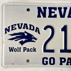 2021 Reno Nevada Wolf Pack License Plate     free         21875        Specialty Graphic