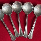 Vintage Wm  A rogers Silver Plated Spoon Set Of 5 Collectible Flatware Tableware