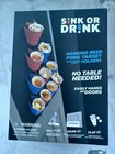 Wadoba Sink Or Drink - Door Beer Pong Game - New W free Shipping