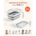 Uimoso Collapsible Dog Bath Tub For Grooming Small Pets And Puppies