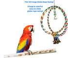 1411 Huge Globe Swing Perch Bird Toy Parrot Cage Toys Cages Macaw Cockatoo Large