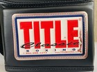 Title Boxing Classic Hook And Loop Vinyl Training Boxing Gloves - Black red