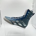 Adidas Box Hog 4 Metallic Blue Grey Boxing Shoes Ring Boots Mens 8 5 M Gz6117