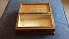 Antique Victorian   Figured Oak Wood Box Re Trinkets  Jewellery Or Chess
