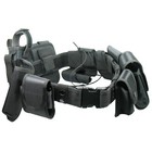 Black Tactical Nylon Police Security Guard Duty Belt Utility Kit System W  Pouch