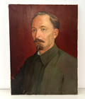     painting Dzerzhinsky Portrait Kgb Nkvd Canvas Handmade Oil Large Ussr soviet 