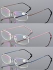 Rimless Reading Glasses Reader Flexible Titanium Eyeglass  1 0 1 5 2 0 2 5 3 4 0