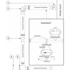 Round 90 Degree Elbow  14 In Duct Dia  Galvanized Steel  26 Ga Ga  17 In W 