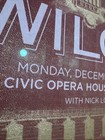 Wilco Poster - 12 12 11 - Civic Opera House - Out Of Print