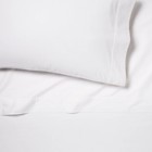 Full Solid Performance 400 Thread Count Sheet Set White - Threshold  Cotton