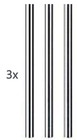Pack Of 3 Stainless Steel Straws For The Snuff Wallet   Snuff Kit   Rave