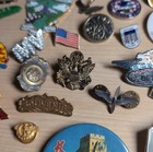  lot Of 43  Vintage Junk Drawer Lot Pins Watches Chains Military Air Force Usa