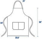 8 Pcs Plain Bib Aprons Bulk - Mixed Color Commercial Apron With 2 Pockets For Ki