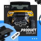 Front 2  Receiver Hitch Plow Mount For Polaris Ranger 500 570 800 Midsize 09-24