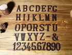 Cast Wrought Iron Black Antique House Door Address Alphabet Letters And Numbers
