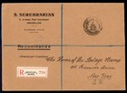 Belgium 1933 Tuberculosis Society Scott  B144-b150 Used On Registered Cover Xf