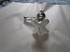 Vintage Single Faucet With Porcelain X Handle  Cold  Pedestal Sink