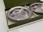 Vintage Christofle Set Of 2 Silverplate Ashtrays Or Small Plates Brand New 