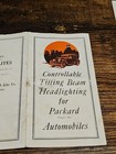Early Auto Packard Tilting Headlights Brochure Yeager Tilt O Lite